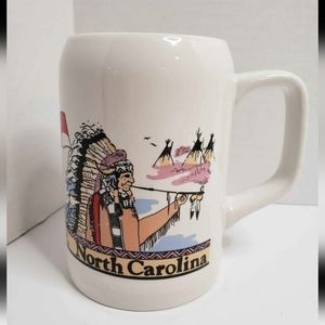 Lg Coffee Mug Souvenir Cherokee North Carolina Native American